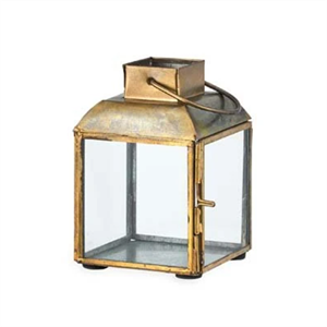 Nkuku Maro Small Brass Lantern